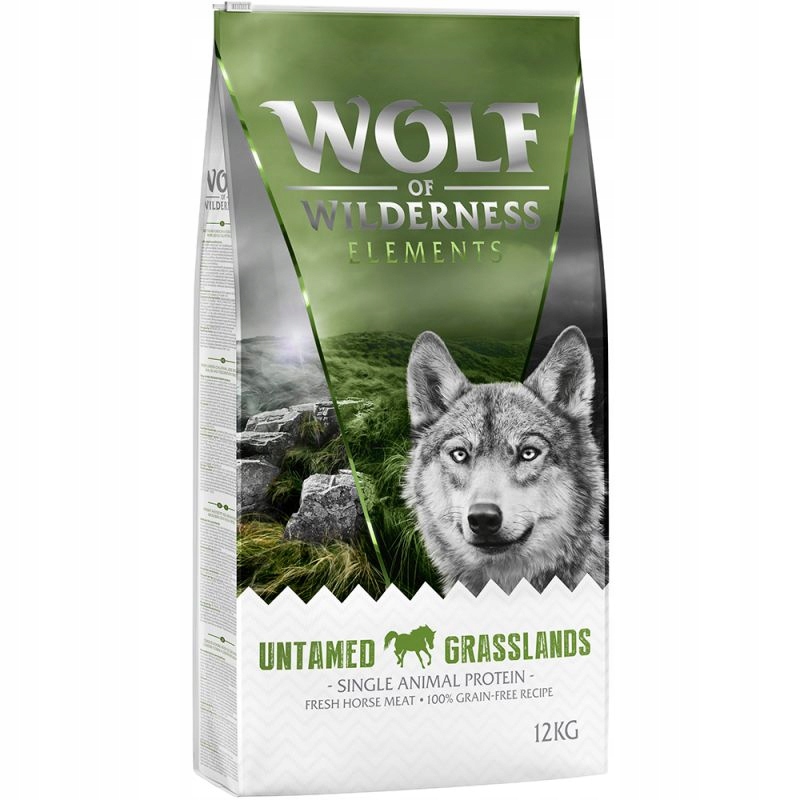 Wolf of Wilderness Monoprotein Sensitive Untamed Grasslands, konina 12 kg Wolf of Wilderness Monoprotein Sensitive Untamed Grasslands, 12 kg koňské