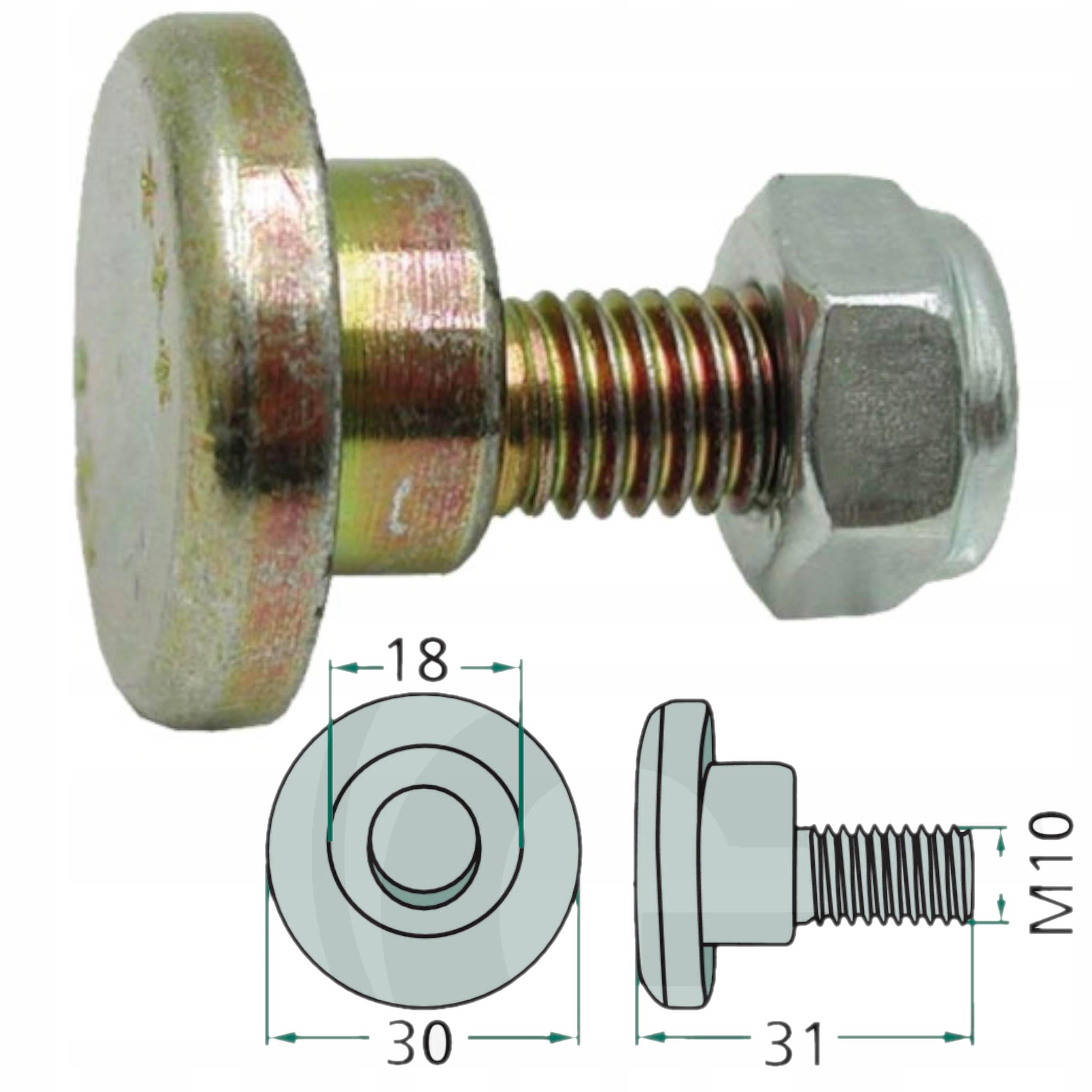 Granit Šroub nože Deutz Fahr Taarup Vicon 900.81