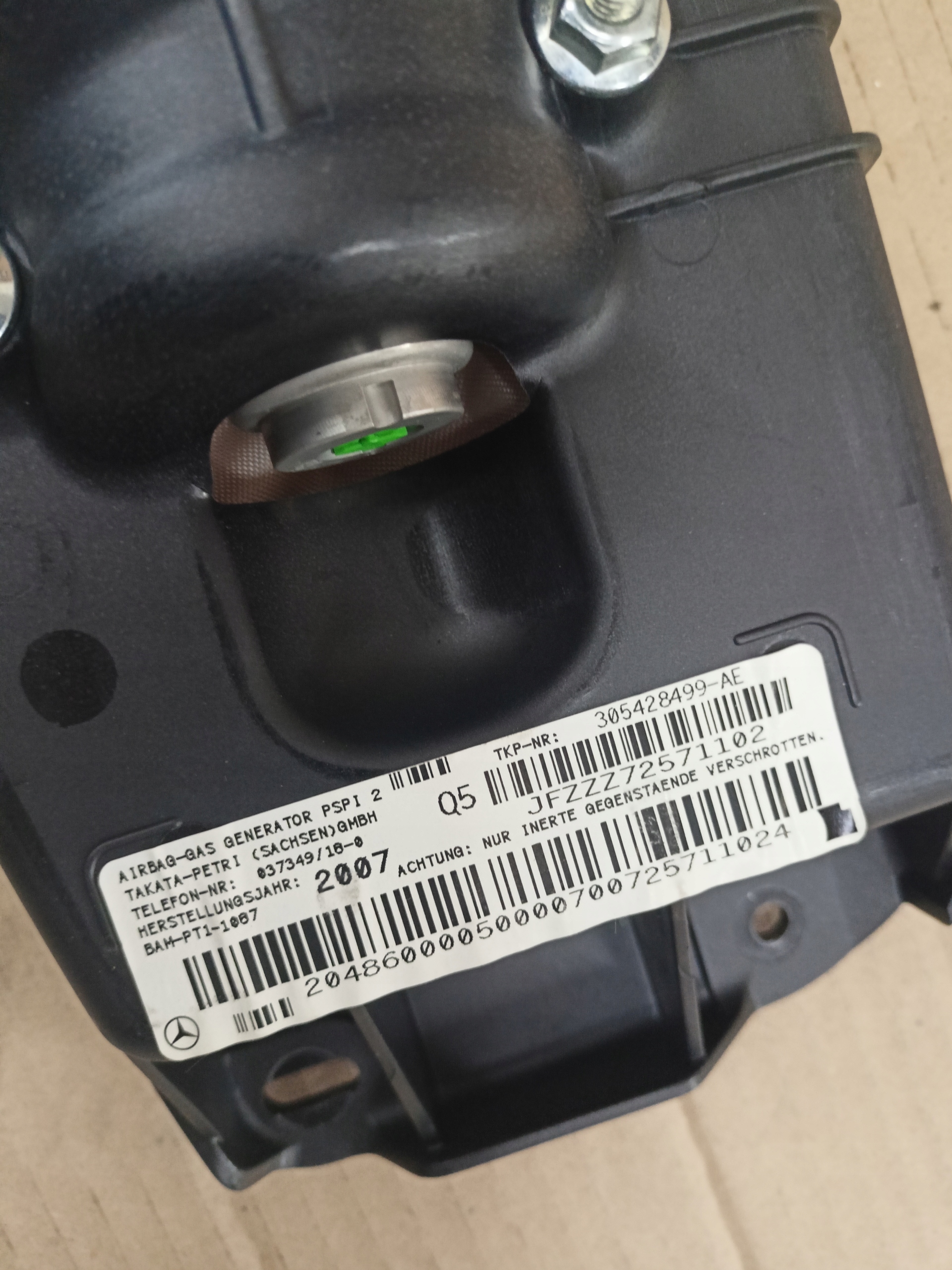 MERCEDES W204 passenger airbag 305429010
