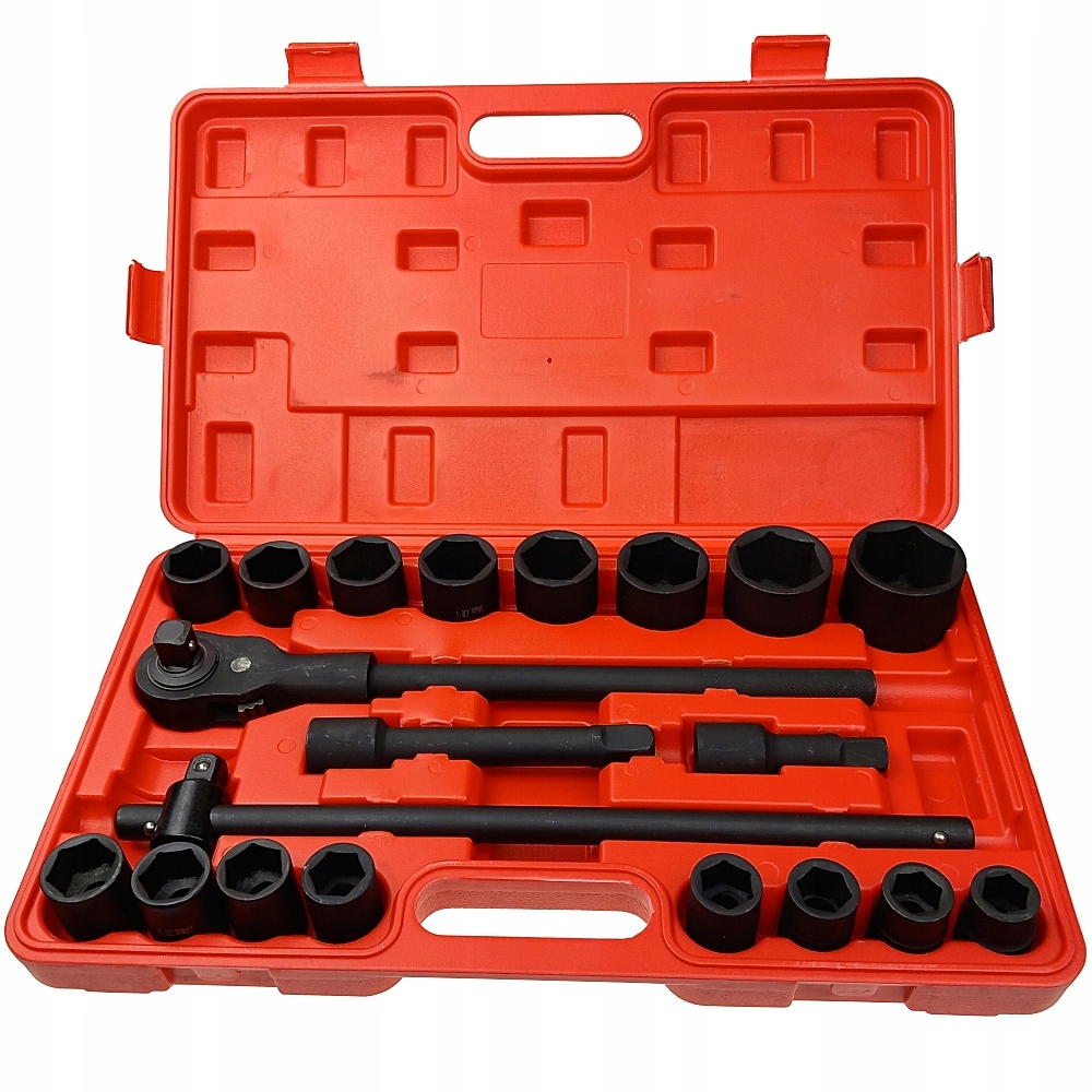 Zestaw kluczy nasadowych 21 el. 3/4 19-50 mm Nasadki Walizka Grzechotka Stan opakowania oryginalne