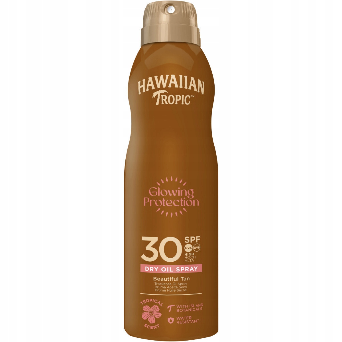 HAWAIIAN TROPIC Glowing Protection Olejek Mgiełka Spray SPF 30