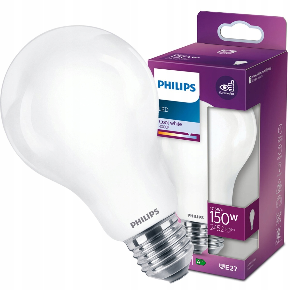 

Żarówka Led A67 E27 17,5W 150W Philips 4000K
