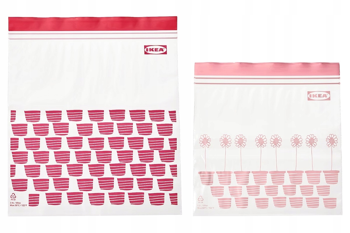 IKEA ISTAD 50 szt TORBA WORKI STRUNOWE WORECZKI