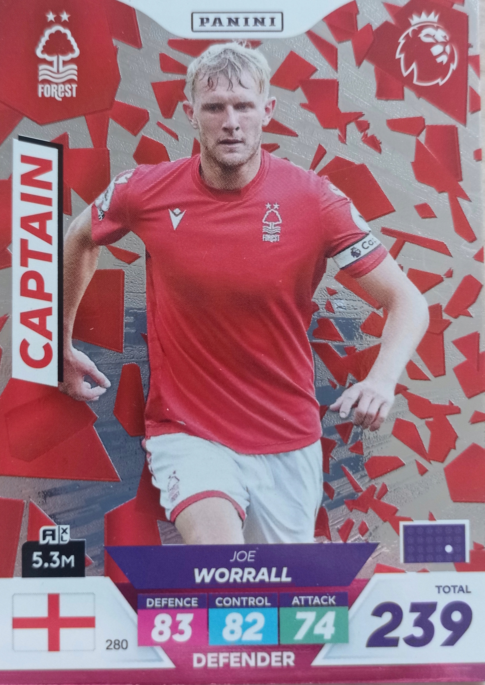 Premier League Plus 2023 Captain 280 Worrall