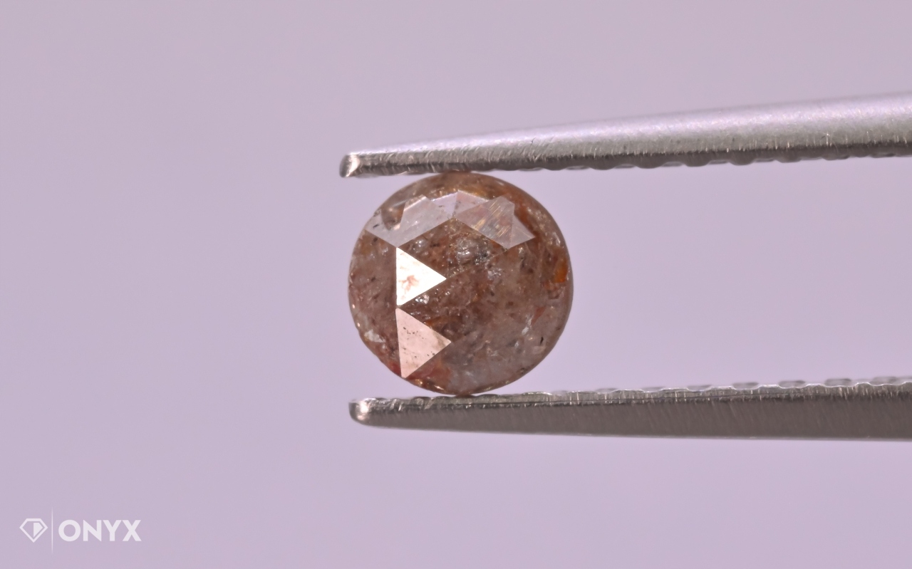 Diamantová fazetovaná rozeta kulatá, průměr 4 mm