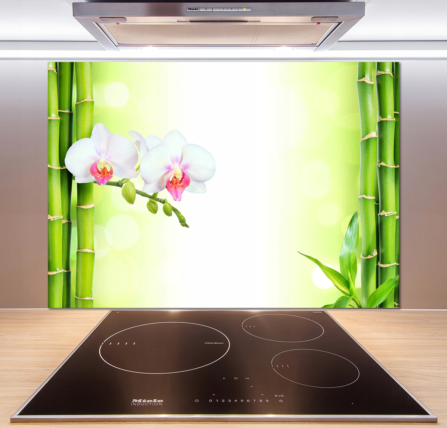 

Panel do kuchni Orchidea i bambus 100x70 cm + Klej