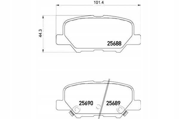 Brembo Brzdové Destičky Mazda 6 12- Zadní Asistent řidiče #28