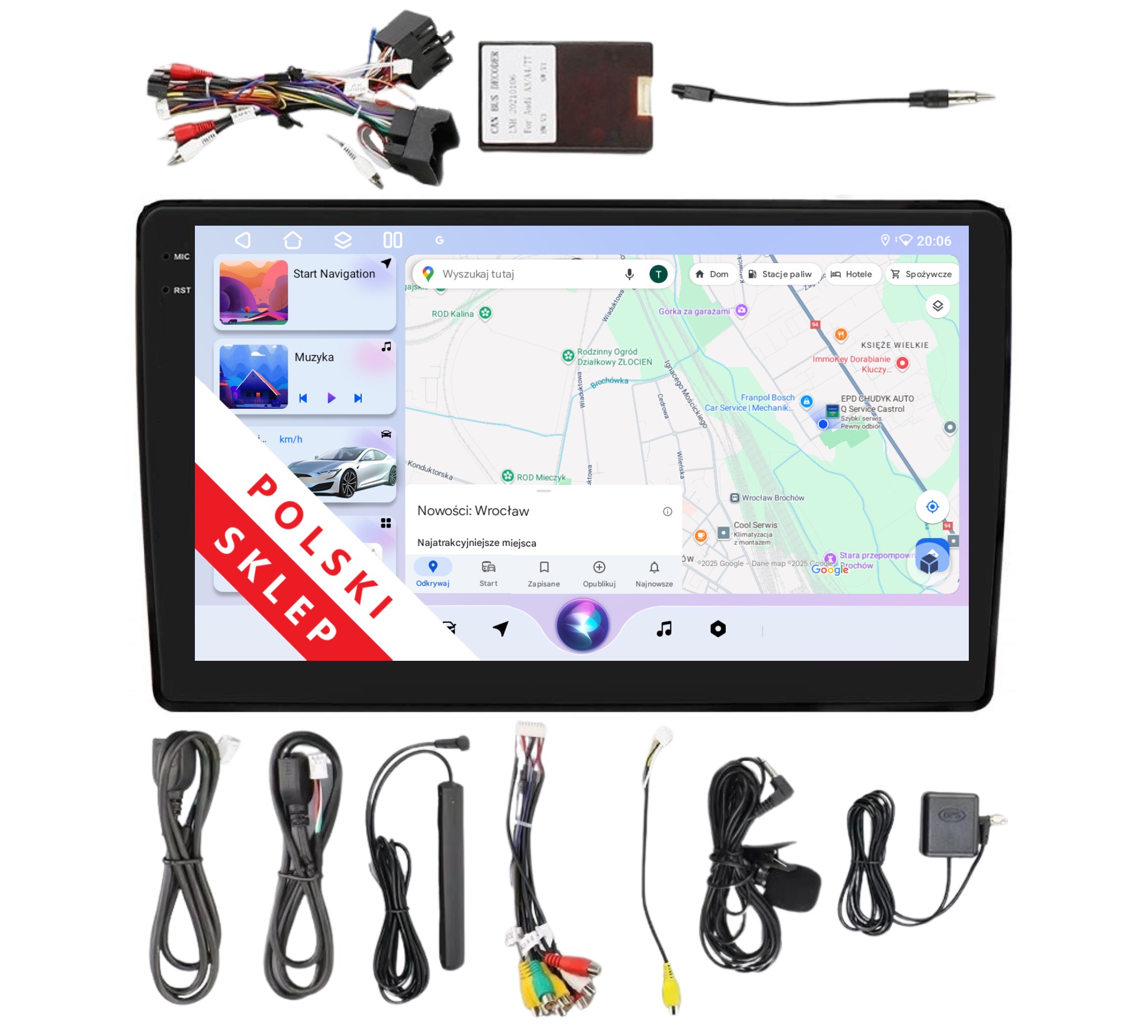 Navigace Rádio 2DIN Android Audi A4 B6 B7 Seat Exeo 6 Gb Dsp Carplay Lte