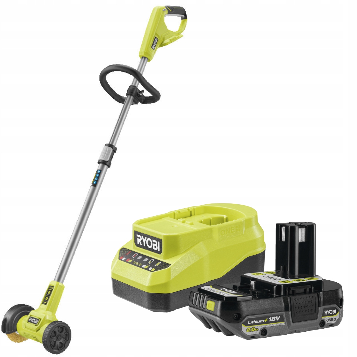 Ryobi Kefa na čistenie škár v kockách RY18PCC-120 Aku 2 Ah Nabíjanie.