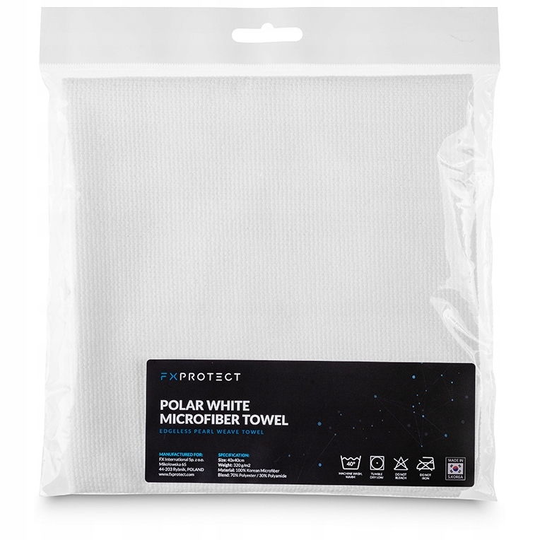 Fx Protect Polar White 5-PACK Miękkie Bezszwowe Mikrofibry Do Docierania