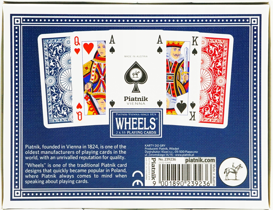 KARTY DO GRY PIATNIK WHEELS W DREWNIANYM PUDEŁKU Maksymalna liczba graczy Więcej niż 6