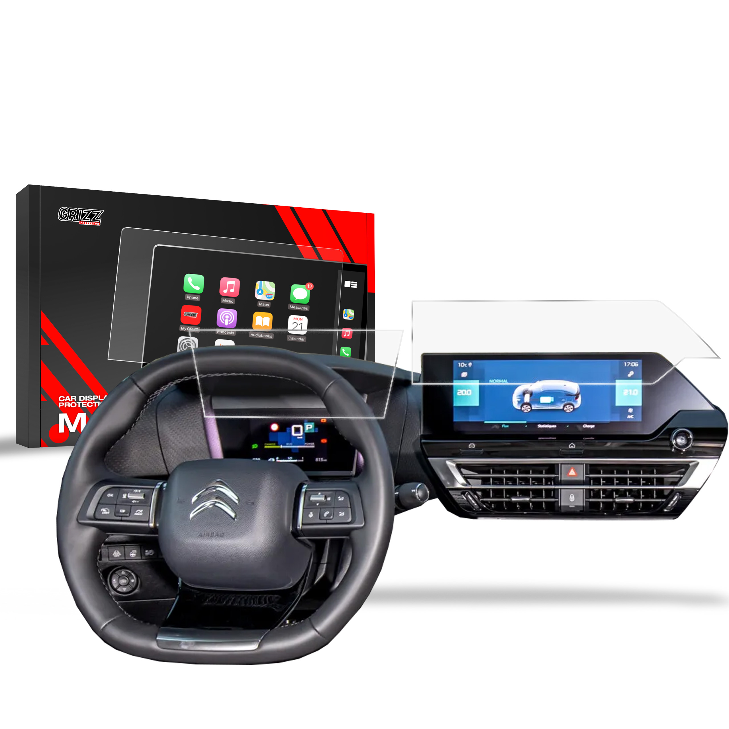 2v1 Fólie fólie pro Citroen e-C4 X 10" (2022-2024)