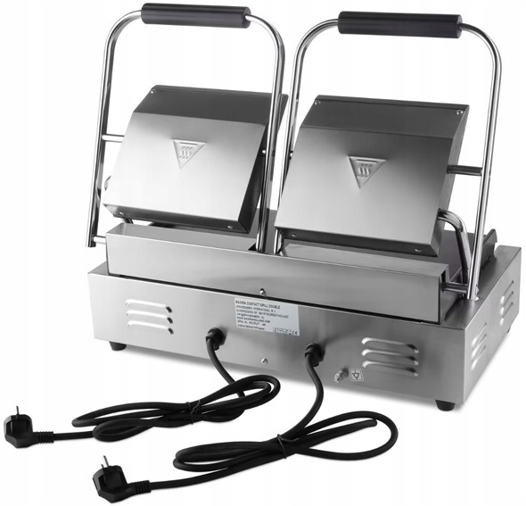 Grill Kontaktowy Elektryczny Podwójny Gładki 3600W 47 cm Maxima 09300437