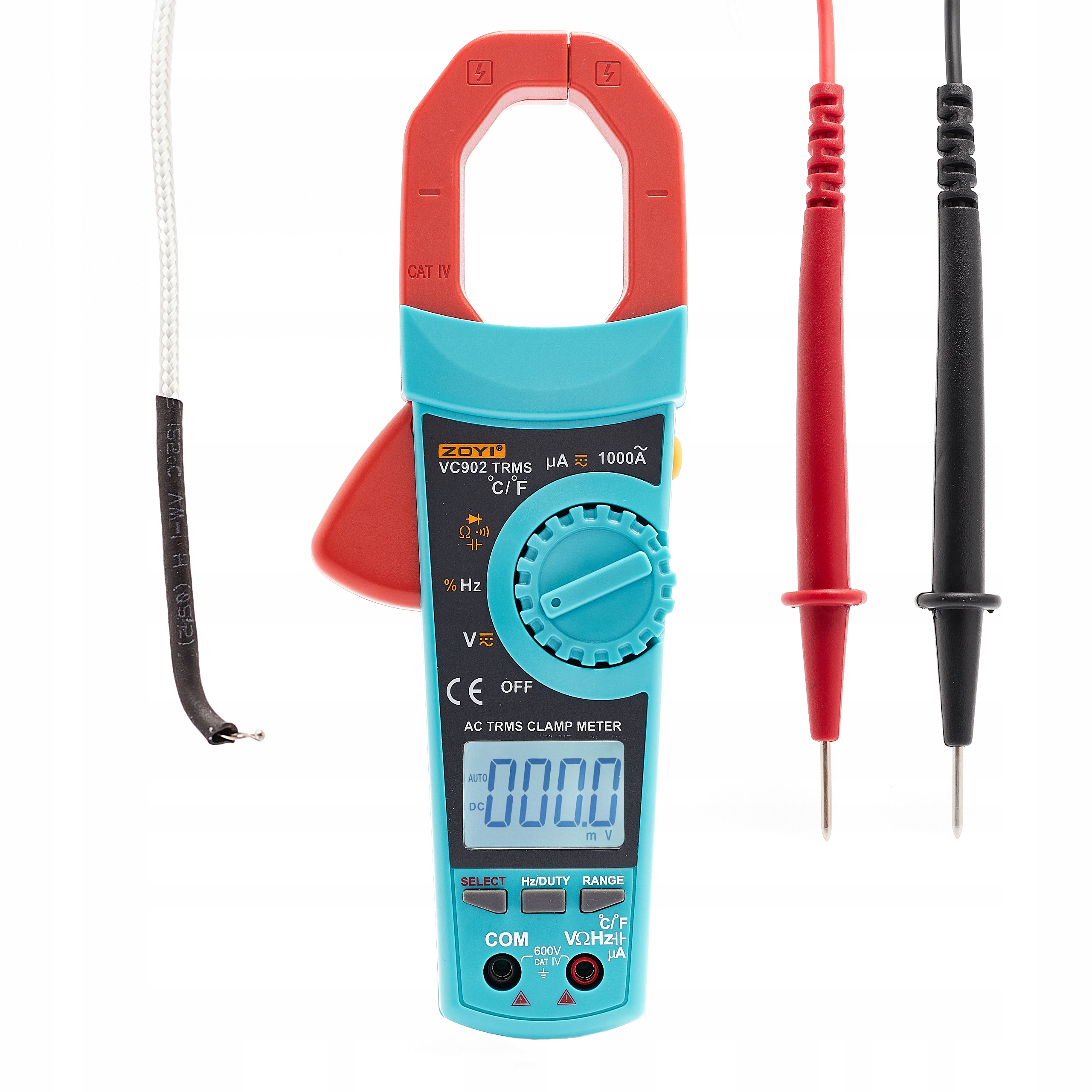 Elektrický Digitální Klešťový Měřič Zoyi VC902 True Rms Měření Stejnosměrného Proudu