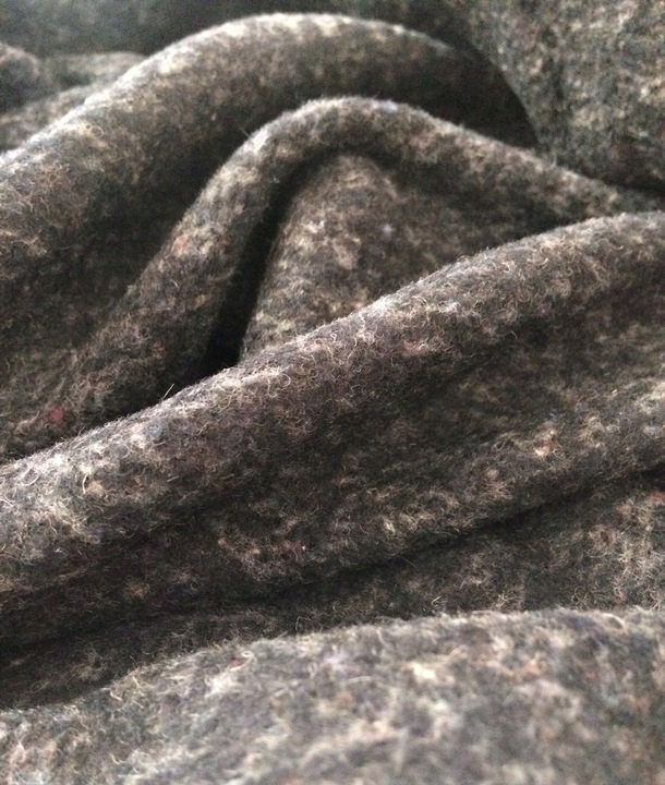 Látka Bukla Kupon Šedý Melír 2,80mb