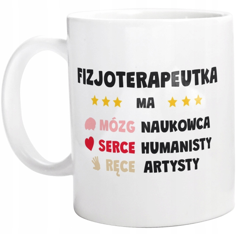 

Mózg Serce Ręce Fizjoterapeutka Kubek