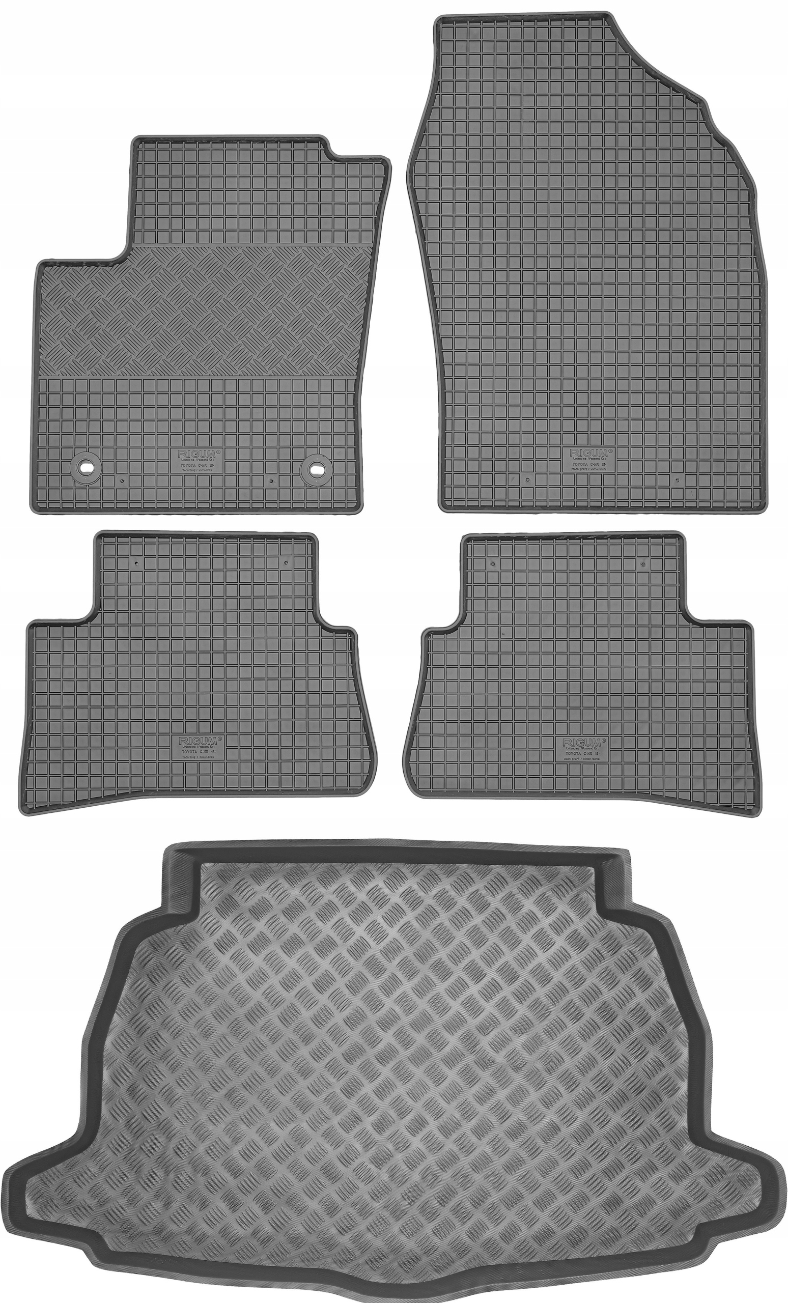 Toyota C-hr Crossover 2016- Sada Gumové rohože rohož