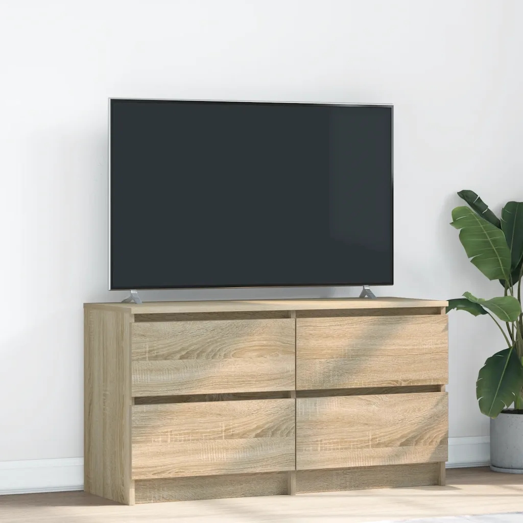 vidaXL Szafka Rtv Sonoma Oak 100x35x54 cm Drewno klejone