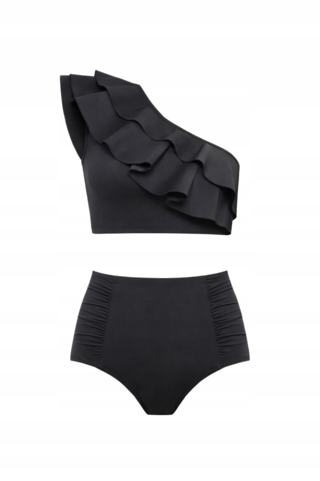 Maiô Paris Černé Dvoudílné Plavky S Volánem 40 I4A