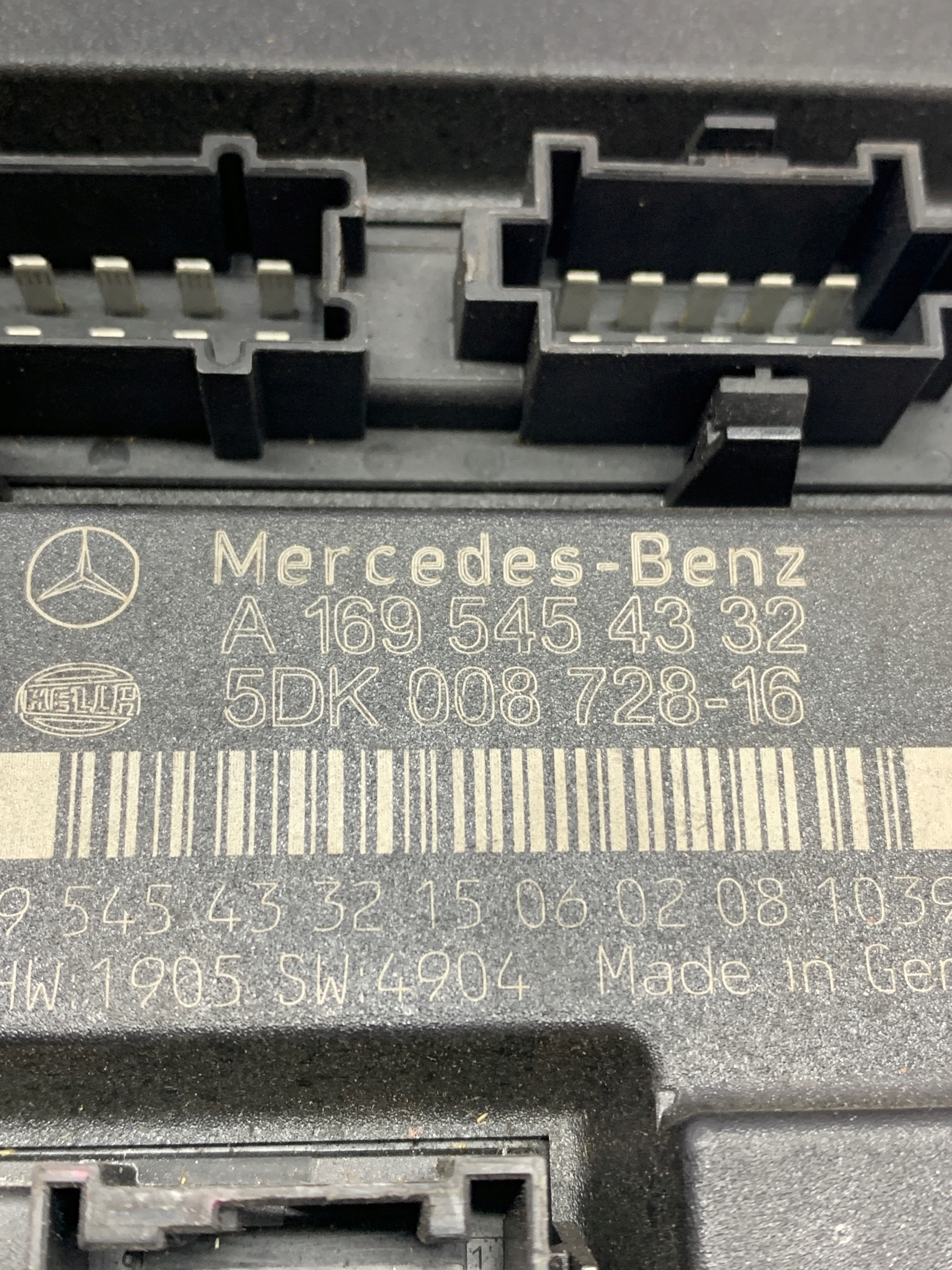 module control unit KOMFORTU A1695454332 MERCEDES