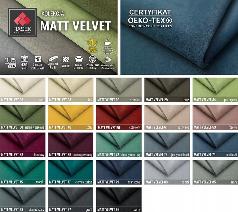 NOWA Okrągła Pufa głęboko pikowana 50 cm. Kolor obicia czarny