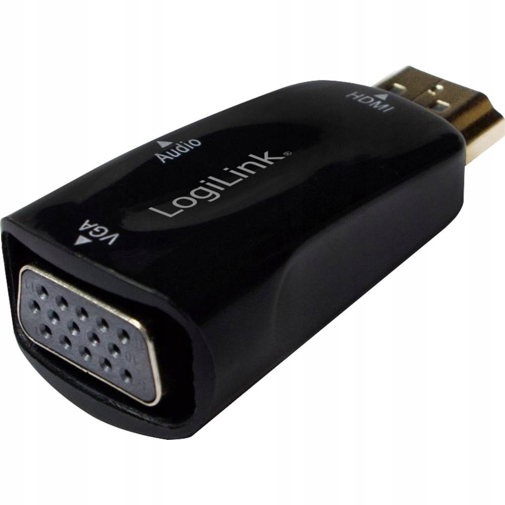 Konwerter Hdmi LogiLink CV0107 Hdmi (M) na Vga (f), audio 3,5mm jack