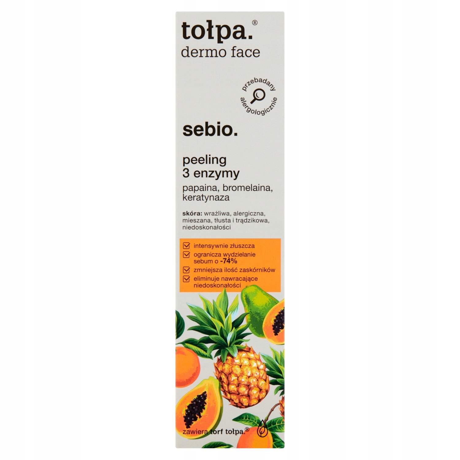 TOŁPA DERMO FACE SEBIO PEELING 3 ENZYMY 40 ML Pojemność 40 ml