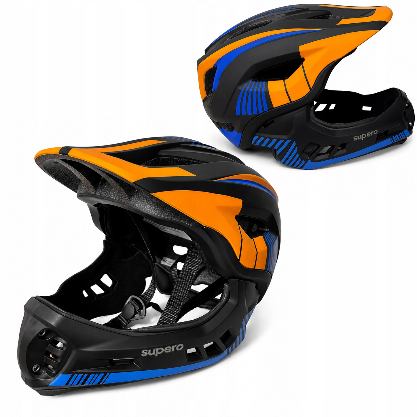 Kask rowerowy dla dzieci dzieciecy full szczękowy mtb regulowany, rozmiar M