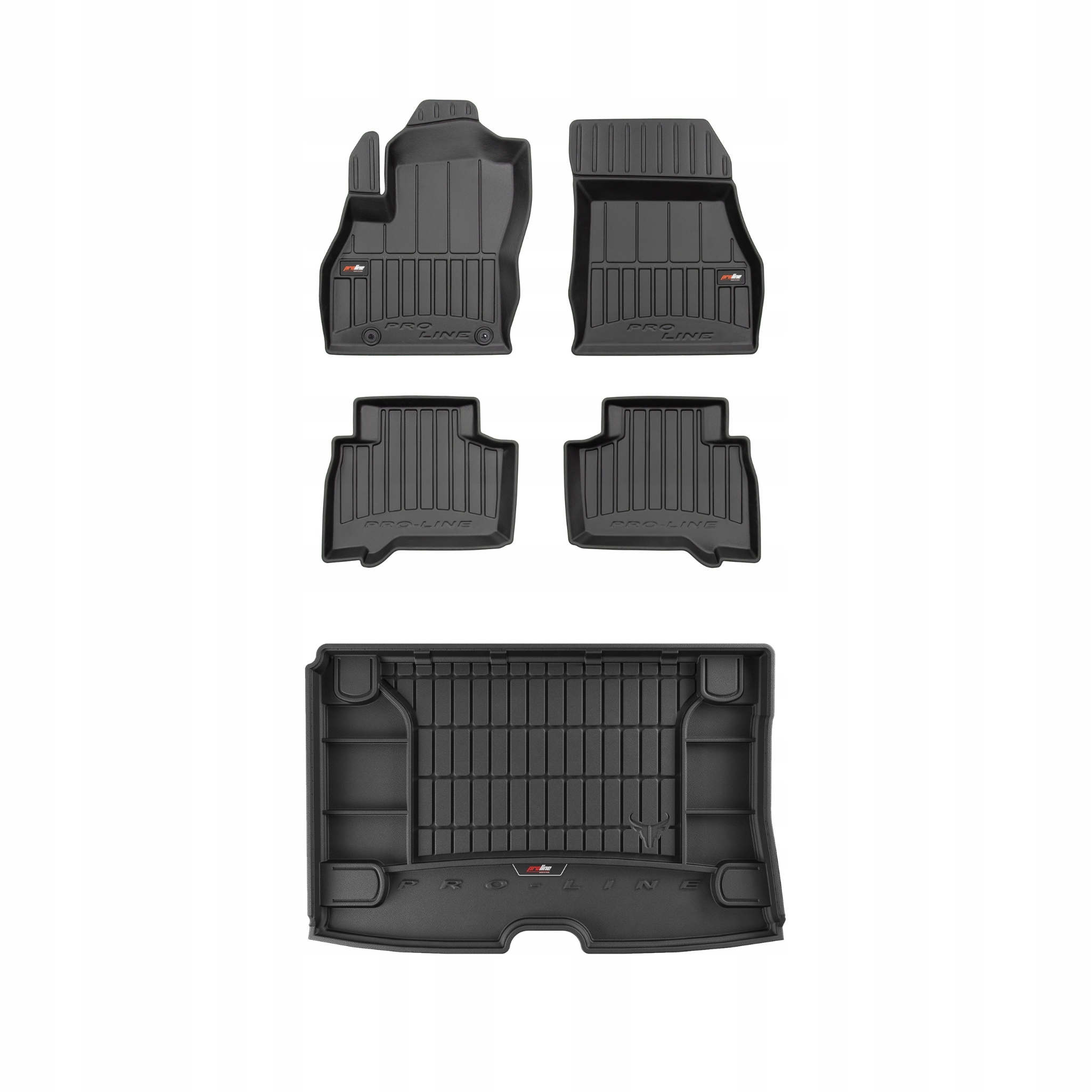 Frogum 3D Sada gumových koberců a rohože s logem pro Fiat Qubo 2008-2020