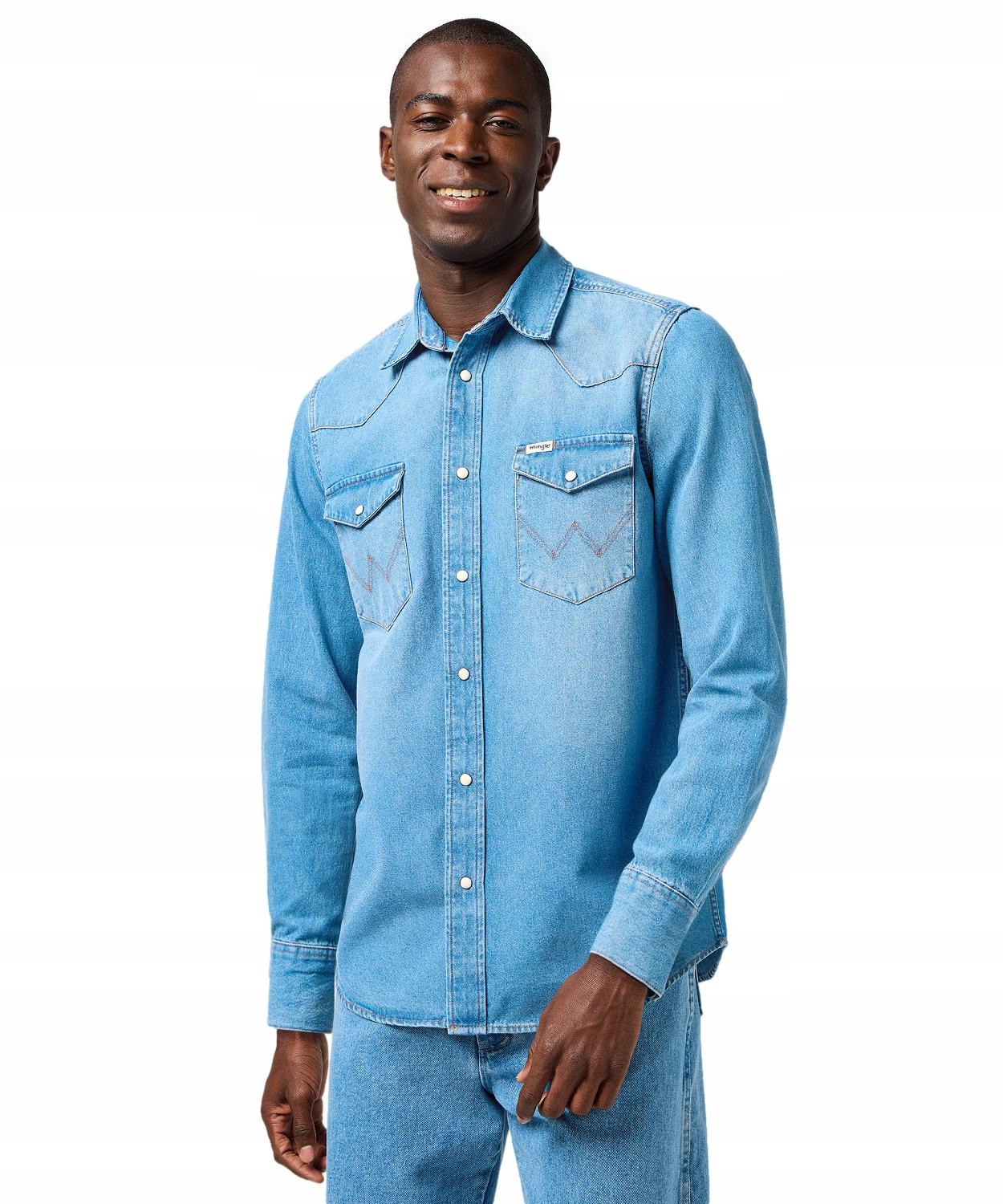 Košile Wrangler Western Shirt 112362744 Light Wash M