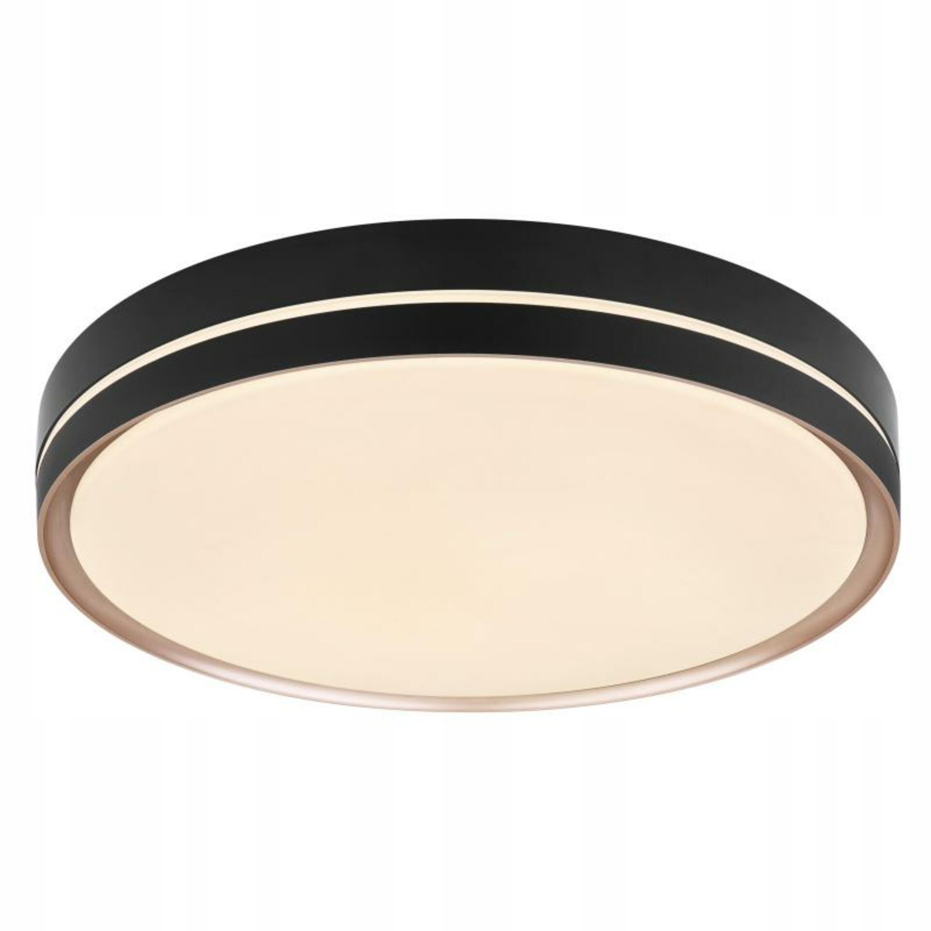 Stropné Led svietidlo Globo Manni 40W čierne Cct diaľkové ovládanie