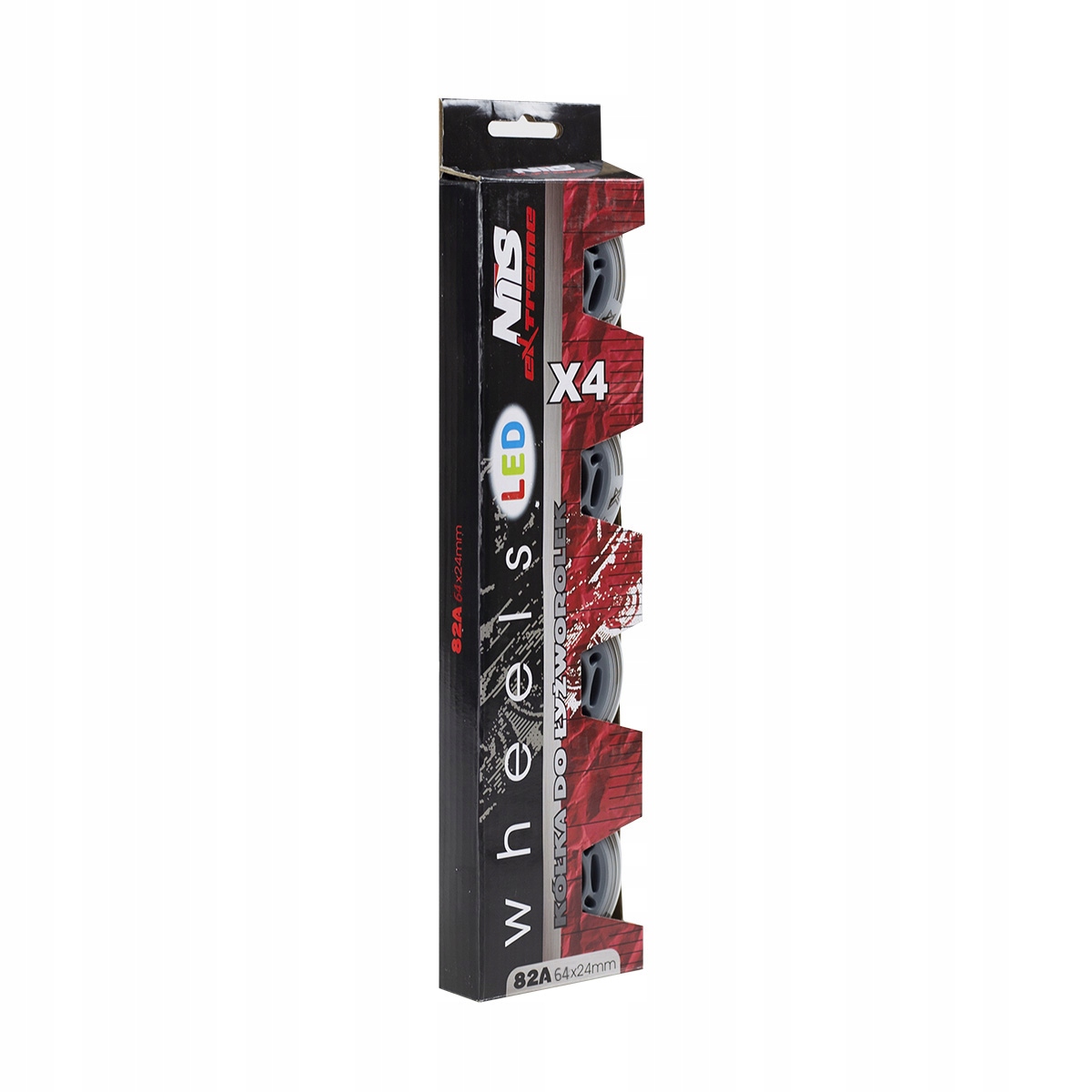 

Zestaw Kółka Led Pu 64 mm 82A Nils Do Rolek