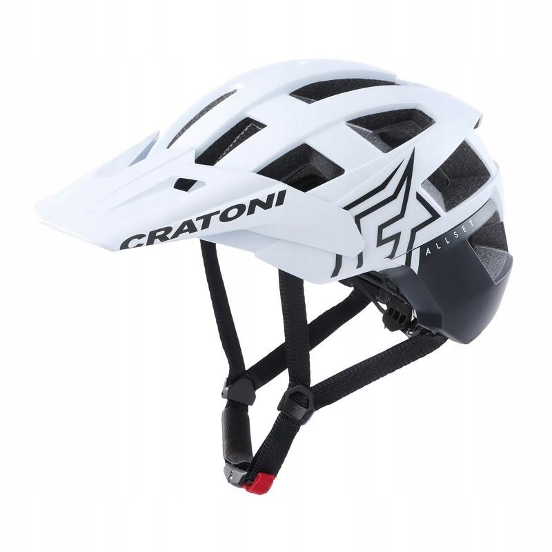 Cratoni Přilba AllSet Pro bílo-černá mat S-m (54-58 cm)