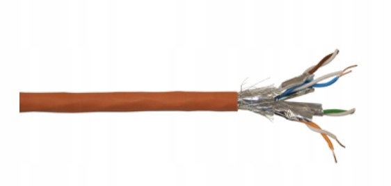 Síťový Kabel Šroubovák S/ftp Kat. 7A Štětín Měď Frnc 50 mb