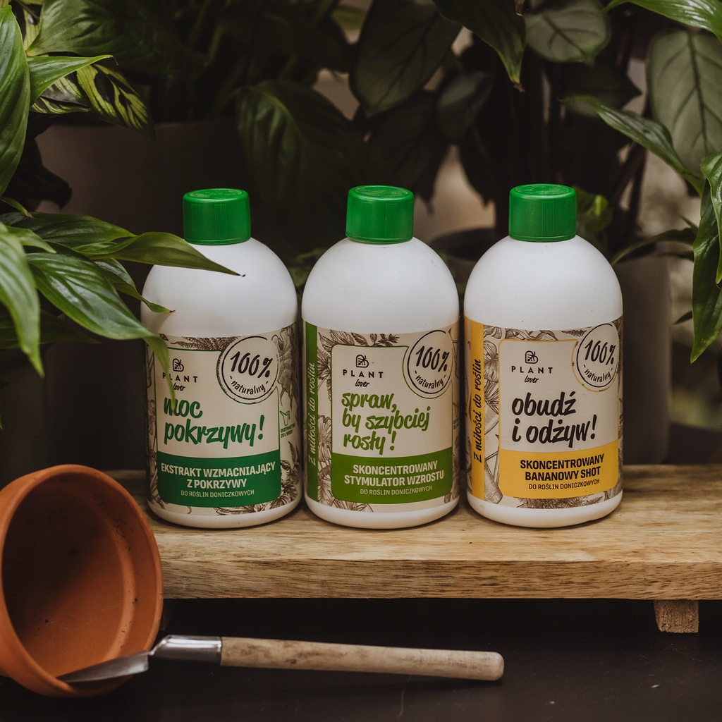 Plant Lover Zestaw Top 3x500ml Spraw, by szybciej+Obudź i odżyw+Pokrzywa
