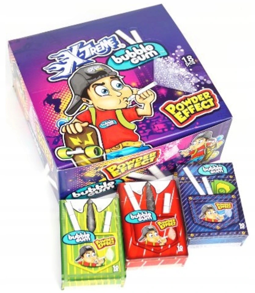 Levně žvýkačky cigarety s kouřovým efektem 10 balení x 18 ks