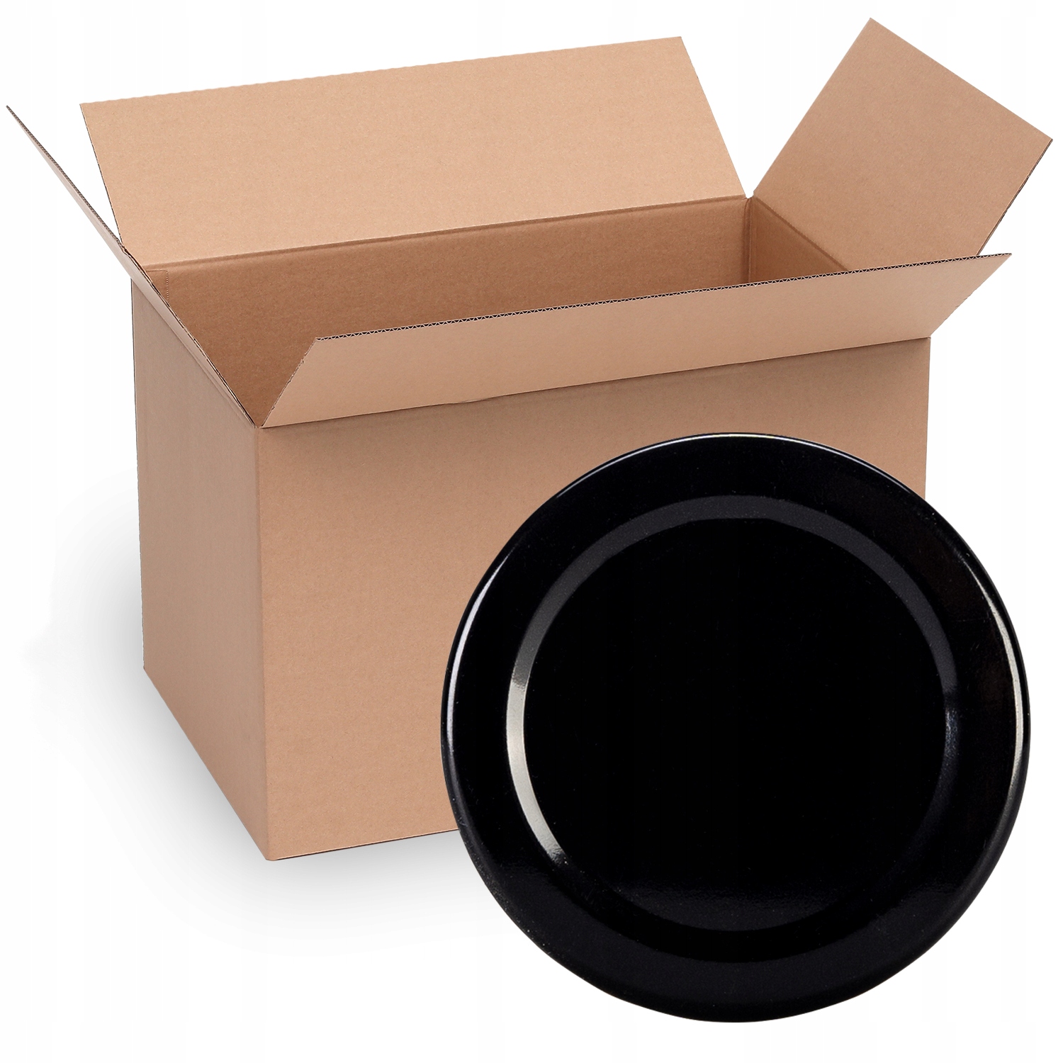 1600 x Karton Šroubovací Víčka fi 53 mm uzávěry na sklenice Sada Uzávěrů Víčko