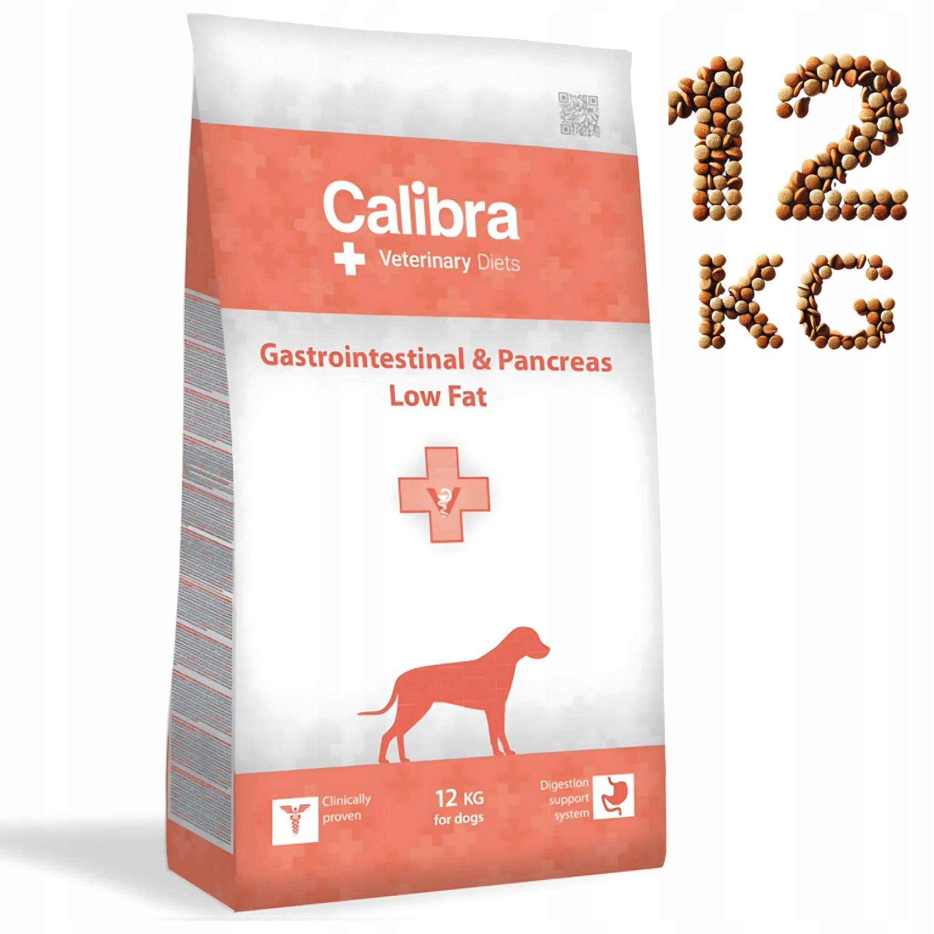 Calibra VD Dog Gastrointestinal Pancreas Low Fat , 12kg