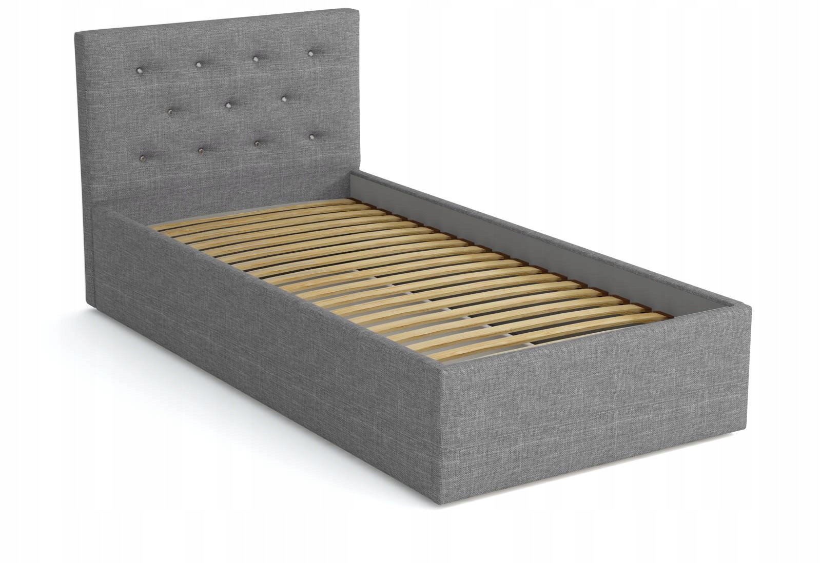 Čalouněná Postel Pro Mládež S Prošívaným Čelem 80x180 Star Šedá