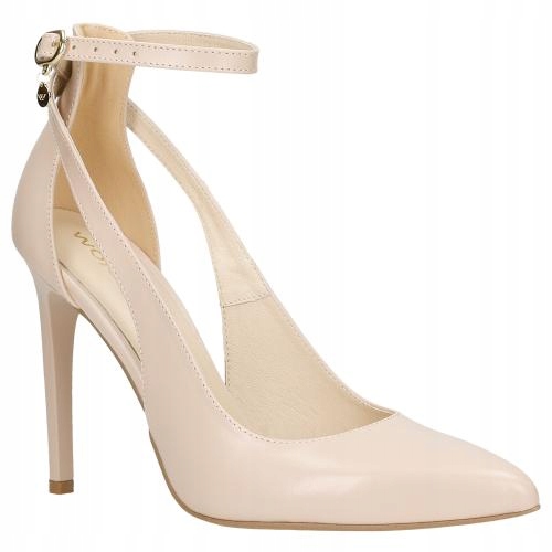 Boty Wojas Dámské lodičky s podpatkem, béžové, velikost vel.