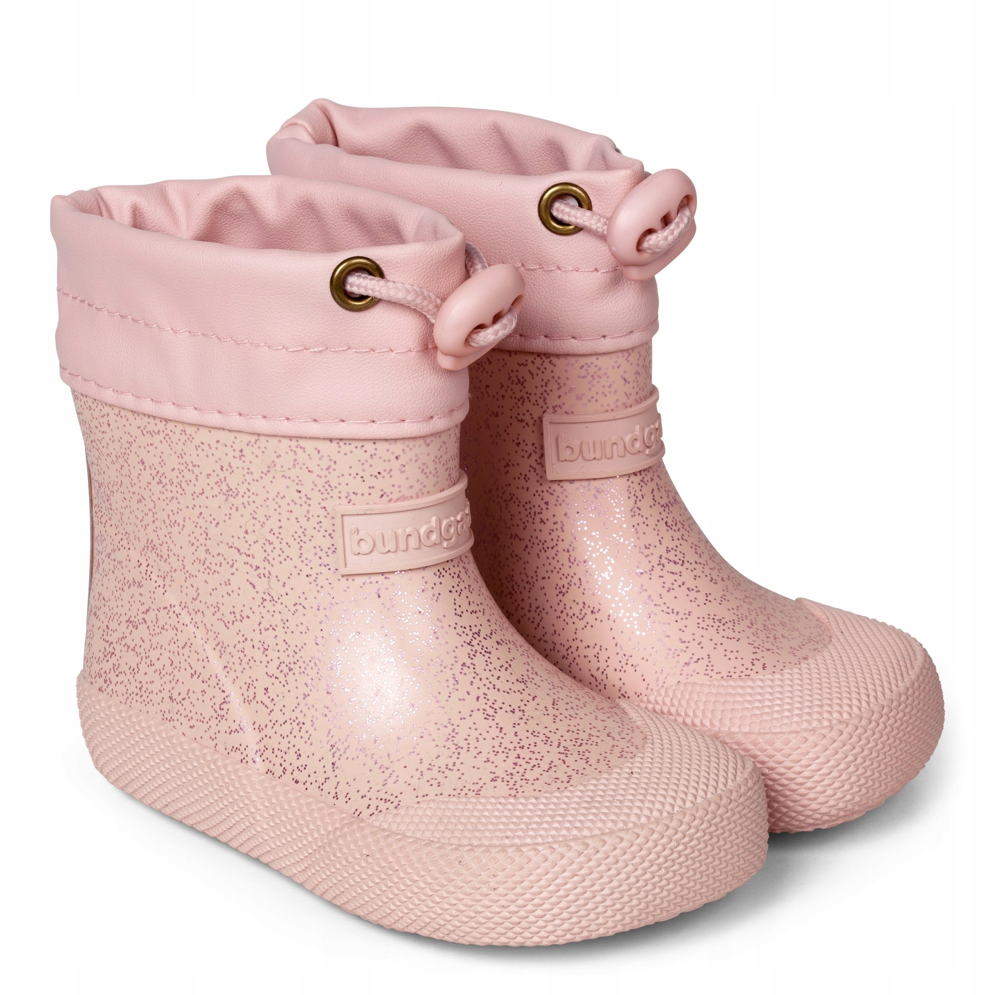 Kalosze Dziecięce Barefoot Bundgaard Cover Old Rose Sparkle R.21