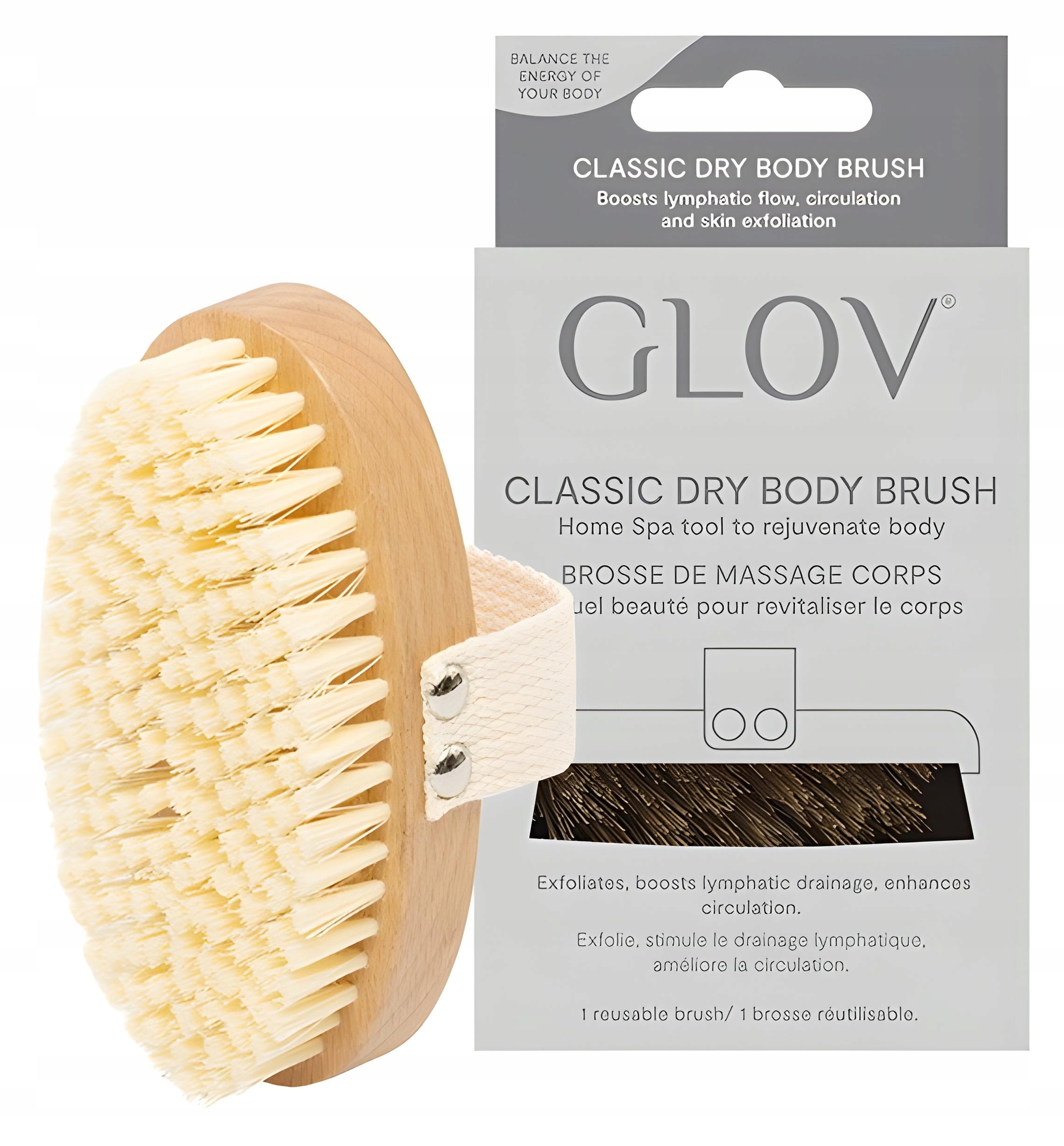 Glov Classic Dry Body Brush Kartáč pro suchou masáž těla