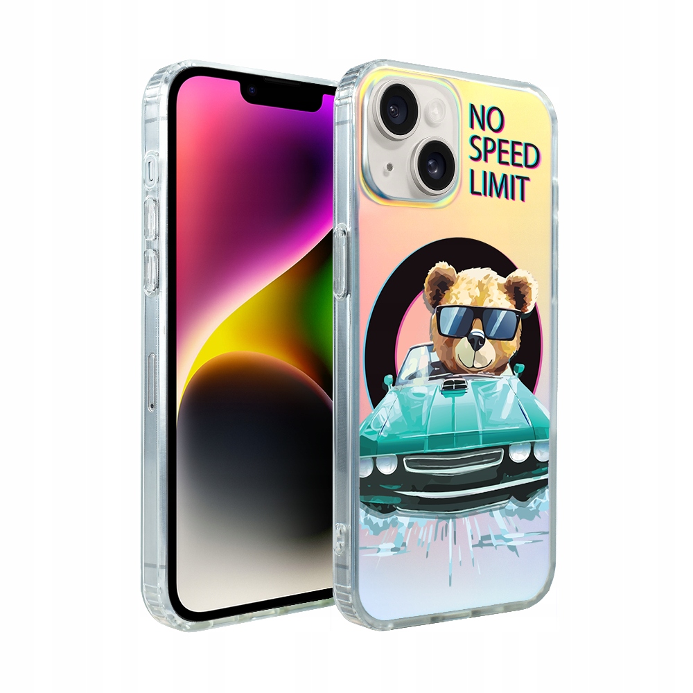 Pouzdro pro iPhone 14 Ibizu s MagSafe, měnící barvu, modré auto