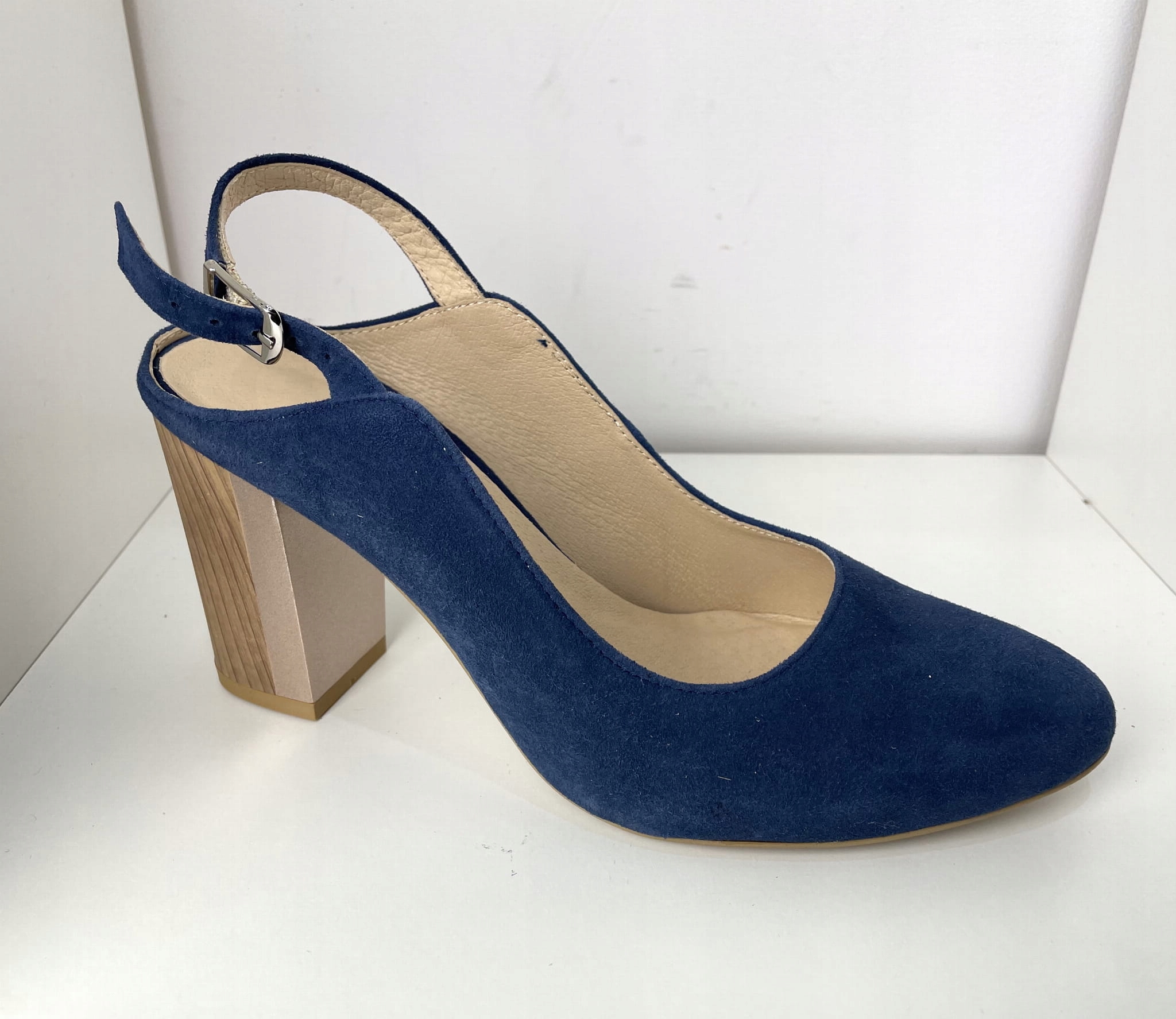 Dámské sandály Higo kůže 2063 Námořnická Modrá 39