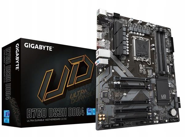 Gigabyte Mb Sc LGA1700 B760 DS3H DDR4, Intel B760, 4xDDR4, 1xDP, …