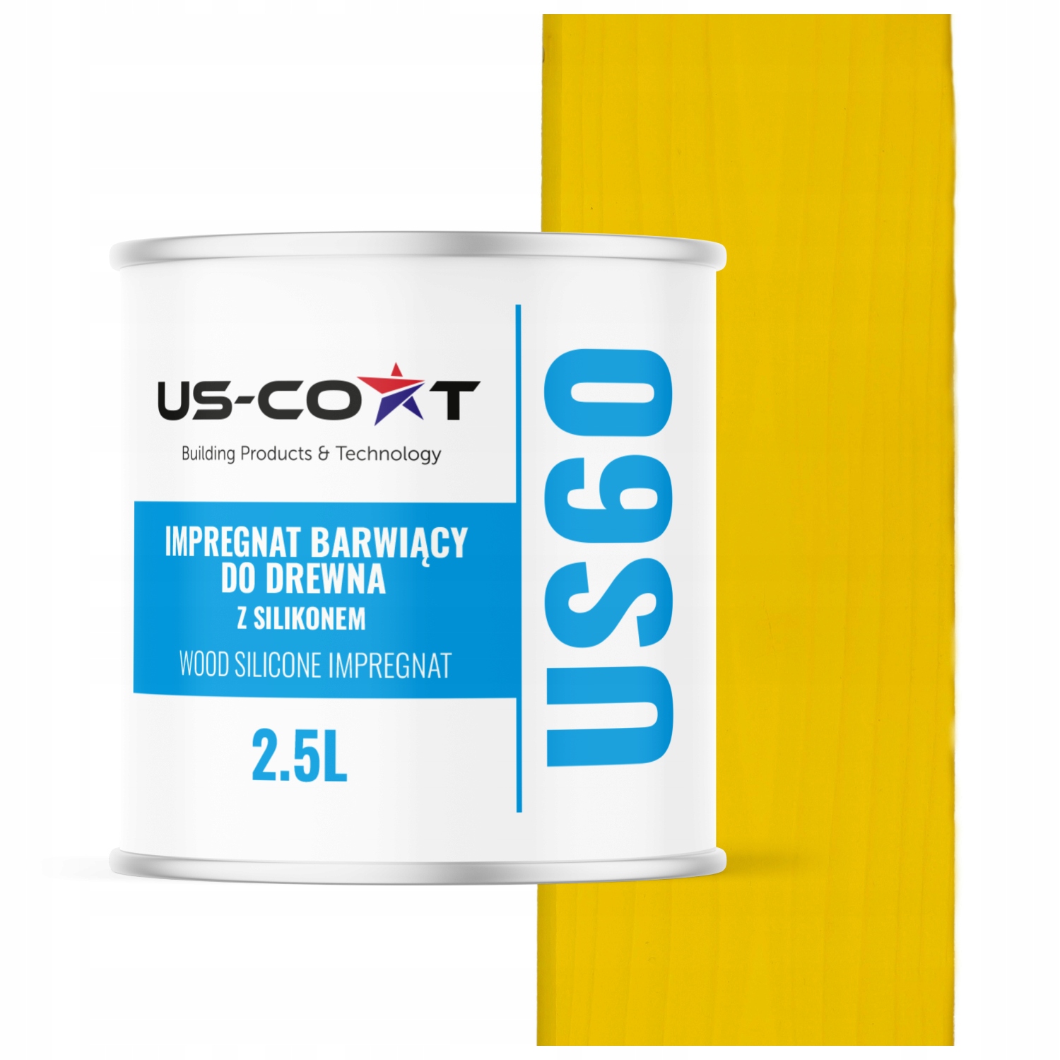 Impregnace Na Dřevo Extra Barva Se Silikonem Chron Barva Trvalá Žlutá 2,5 L