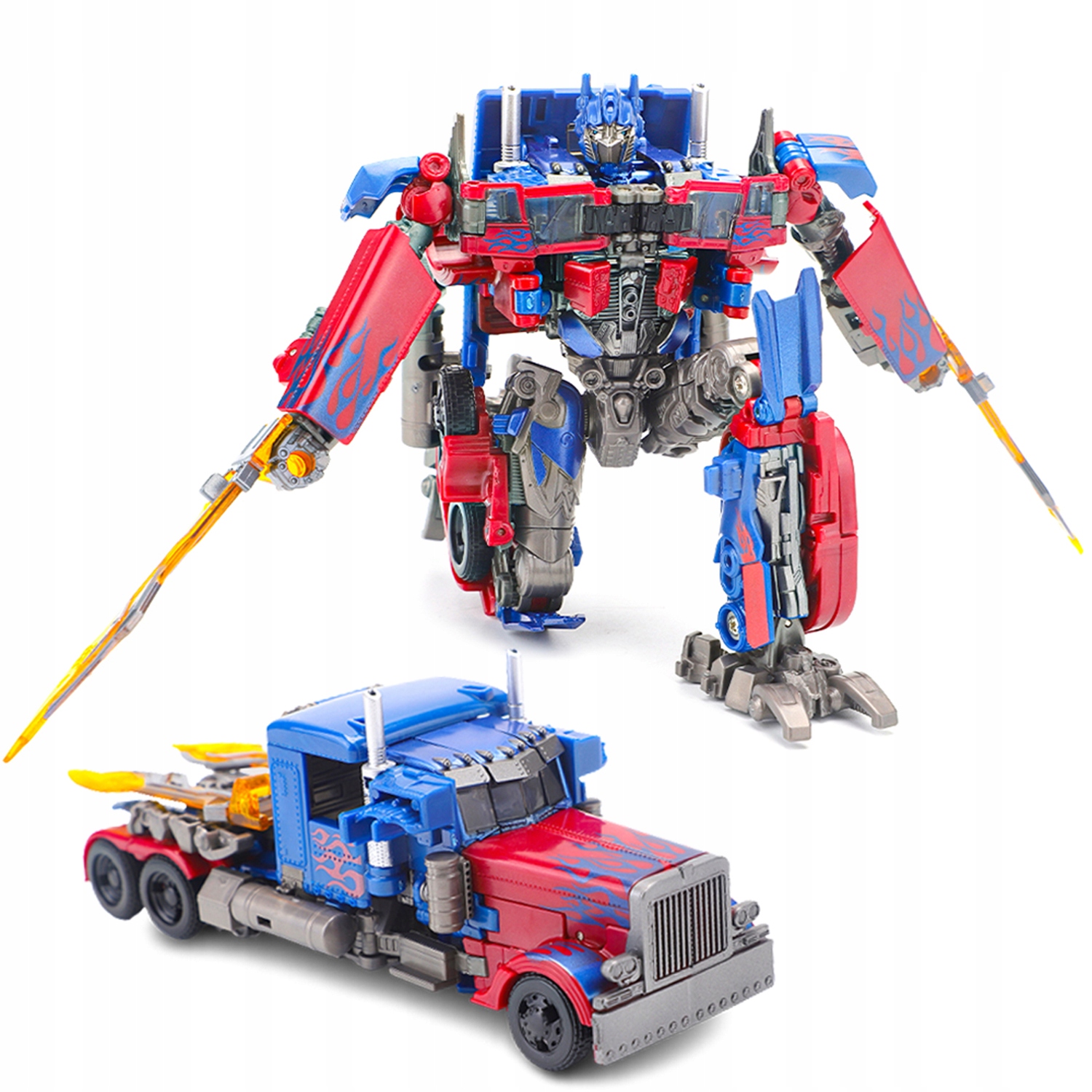 AUTO ROBOT OPTIMUS TRANSFORMERS PODWÓJNYM MIECZEM EAN (GTIN) 0886545106762
