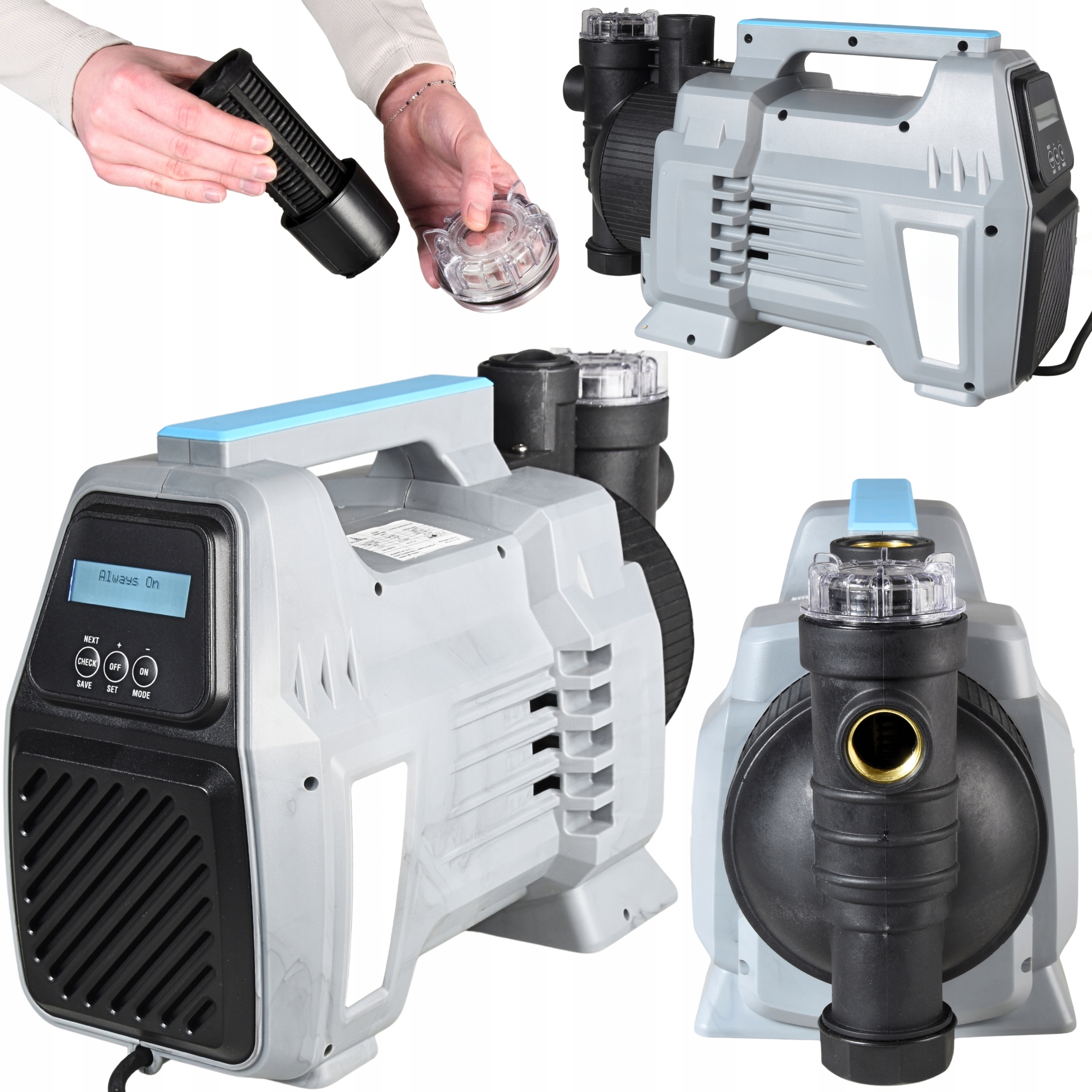 Hydroforová Pumpa 1300W LCD Automatická 85 L/min 50 m Do Zahradního Domu