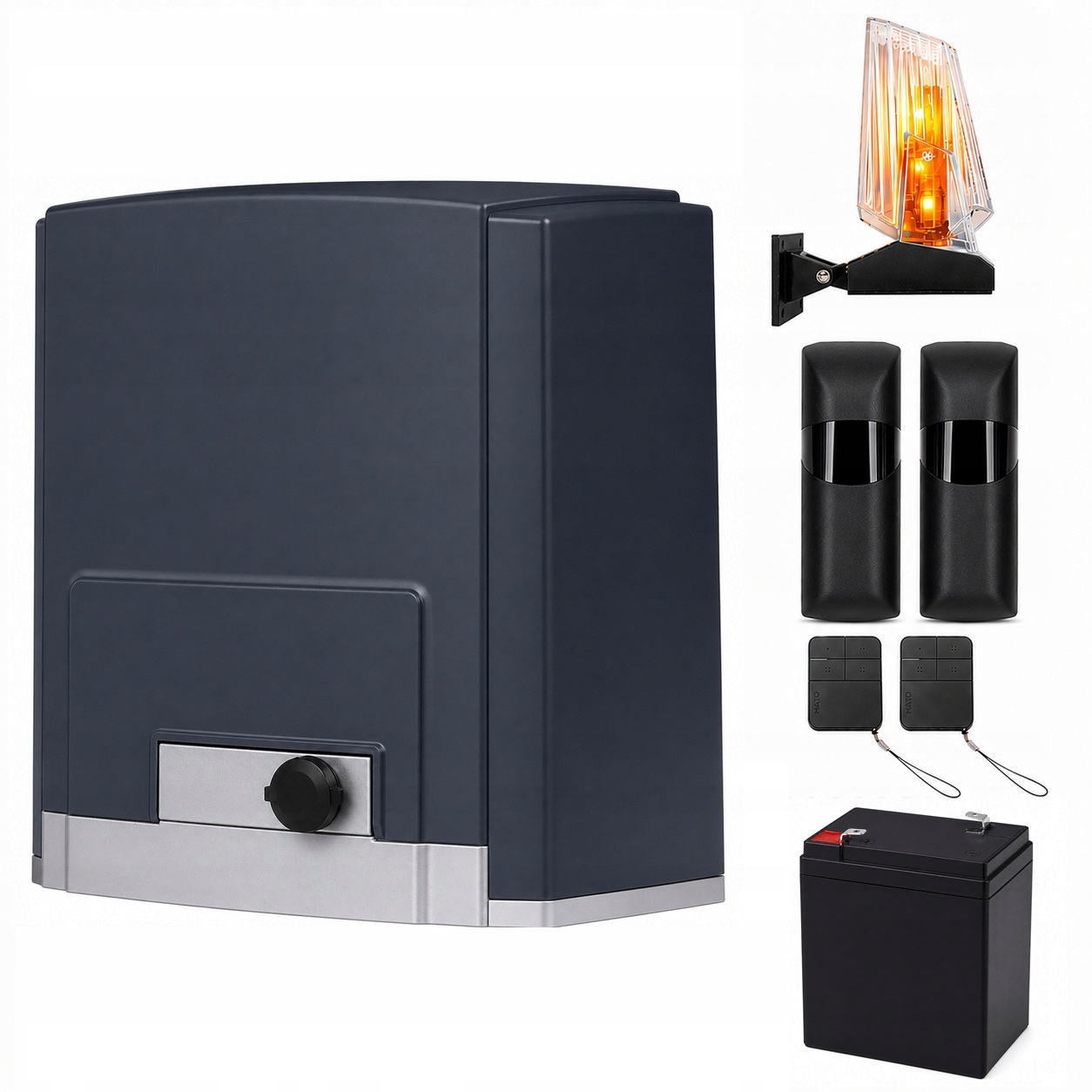 Pohon pre posuvnú bránu Hato DKC800 800KG 2x diaľkové ovládanie, lampa