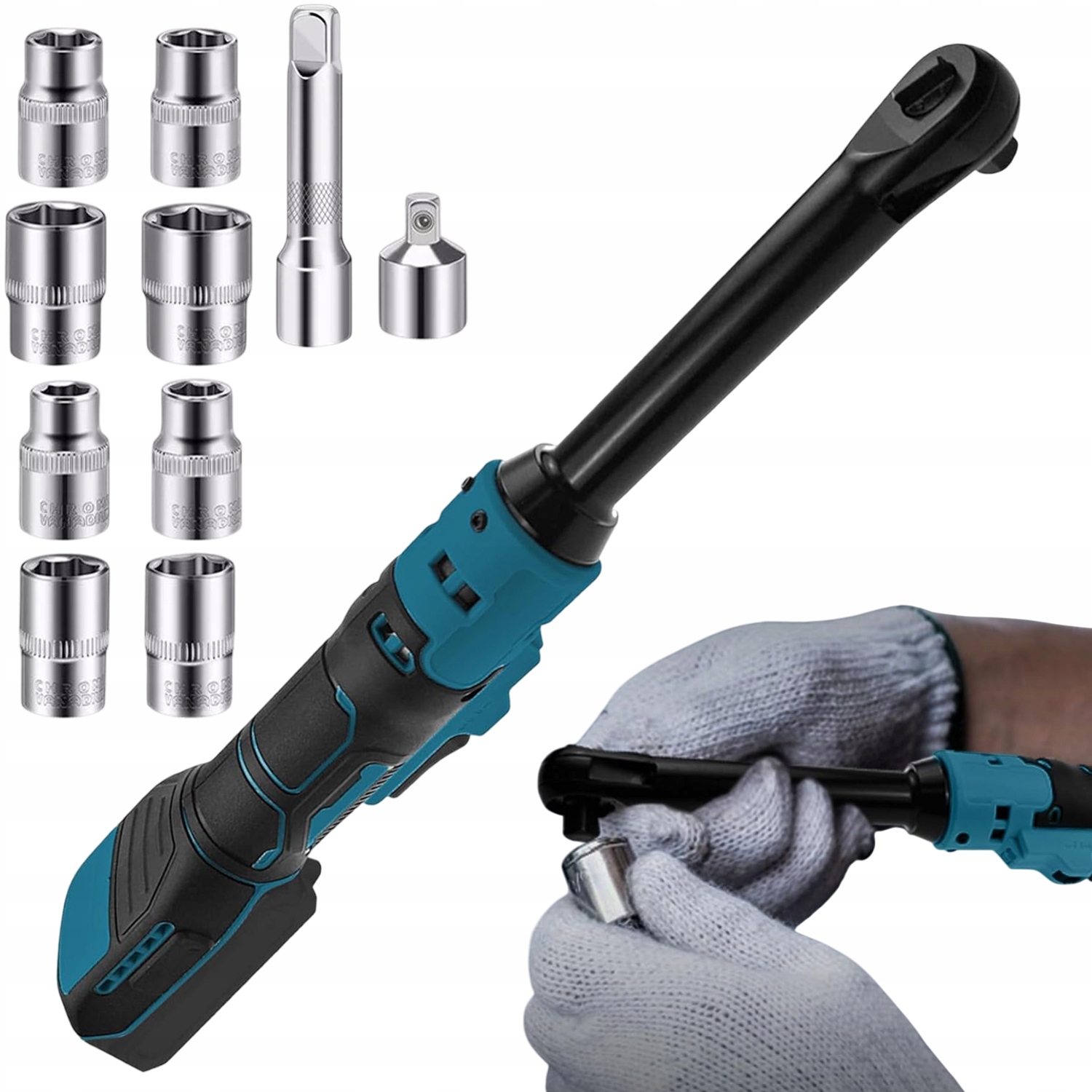 Akumulátorový Šroubovák S Ráčnou 3/8'' 18 V 8 Nástavců